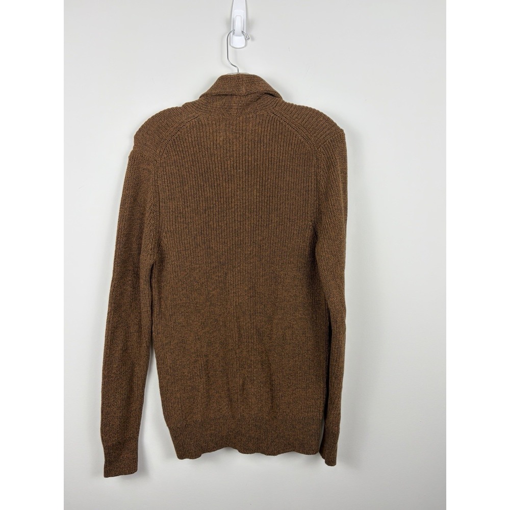 The Stronghold X Primark Cardigan Men Small Brown Heavy Chunky Cotton Knit - Picture 7 of 7